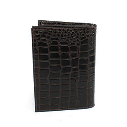 Обложка для авто+паспорт-Croco-ВП-102 натуральная кожа коричневый крокодил (238) 265494  фото 2