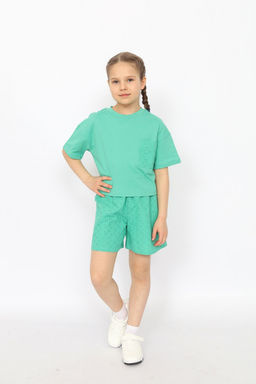 CRB wear/ CSJG 63798-37-399 Футболка для девочки,зеленый/Ex.Cherubino  фото 3