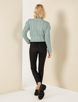 Siyah Cep Detayl_ Slim Fit Spor Pantolon