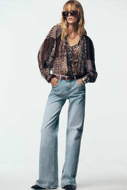 Z1975 FLARE FIT LOW-RISE JEANS - Zara фото 9