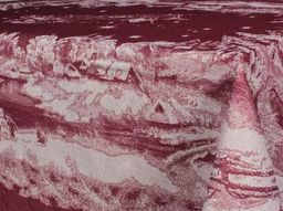 07с-21 ЯК Скатерть 150*100 "Русская зима" цв. бордо