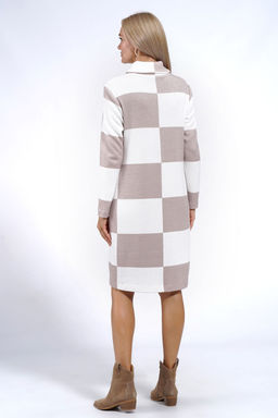 Платье ALANI 2012 бежево-молочная клетка - Alani collection фото 2