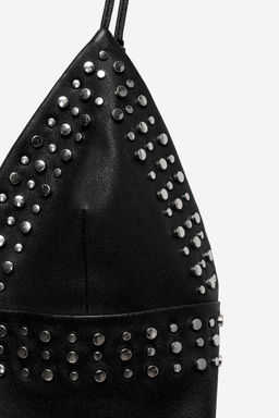 LEATHER STUDDED DRESS LUDOVIC DE SAINT SERNIN x ZARA фото 3