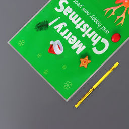 Цена за 50 шт. Пакет подарочный новогодний, для сладких подарков Новогодний МИКС №2 13?27 см1 см - UPAK LAND фото 15