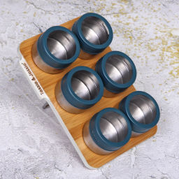 Набор емкостей для специй "Olala" 6шт на подставке 23*16см