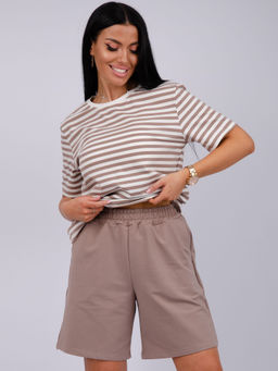 Костюм "Океан" бежевый, трикотаж