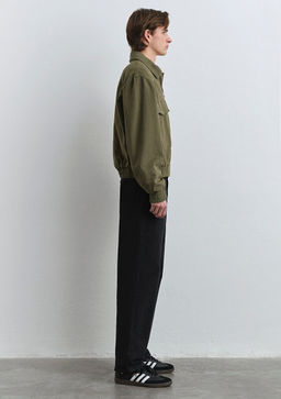 Cep Detayl? Haki Bomber Ceket - Mavi фото 4