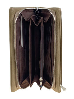 Женское портмоне из искусственной кожи, цвет бежевый - Greta фото 2