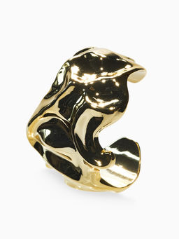 Браслет каркасный "Лава", цвет золото