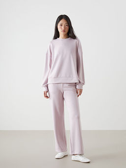 Bisiklet Yaka Oversize Kad?n Sweatshirt