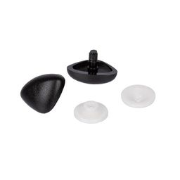 HobbyBe HKT-25 Нос пластиковый с фиксатором 29 мм x 22 мм 5 х 1 шт. чёрный