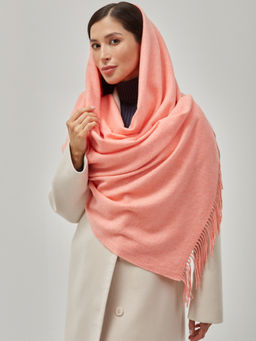 В составе шерсть и кашемир! теплый двусторонний палантин