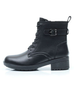 01-5559-1 BLACK Ботинки демисезонные (натуральная кожа, байка) - Фабричный китай фото 8