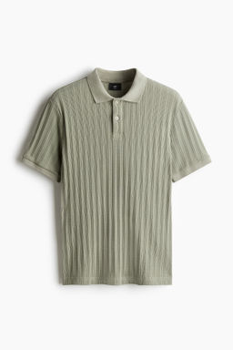 Polo en punto con textura Slim Fit - H&m фото 2