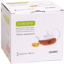 30871 Заварочный чайник 600мл стек/кр LR (х12) - Mayer&boch фото 4