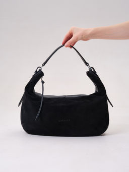 Сумка замшевая багет Azaro 30861 черный