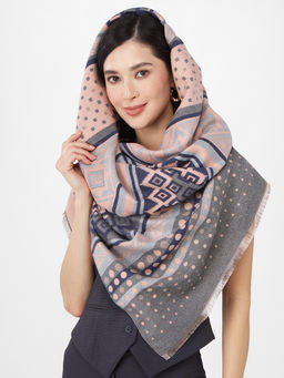 в составе ШЕРСТЬ и КАШЕМИР Большой, мягкий, теплый однотонный двусторонний палантин. - Tantino фото 8