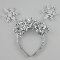 Карнавальный костюм новогодний «Снежинка», платье, ободок, рост 116-122 см