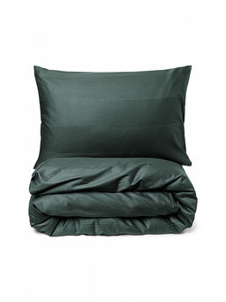 Пододеяльник сатин-страйп 145x210 зеленый сатин - Denastia фото 3