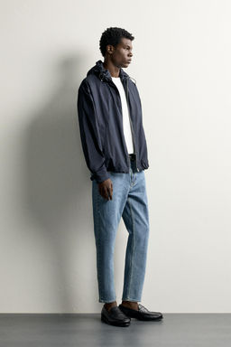 JEANS SLIM CROPPED FIT / Azul medio - Zara фото 4