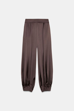 SATIN BLOOMER TROUSERS - Zara фото 10