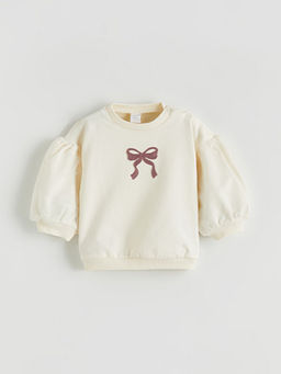 Bisiklet Yaka K?z Bebek Sweatshirt ve Tayt