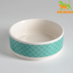 Миска керамическая Сеточка 180 мл, 10,5 х 4 см, зелёная