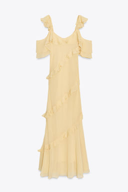 RUFFLED COMBINATION DRESS - Zara фото 10