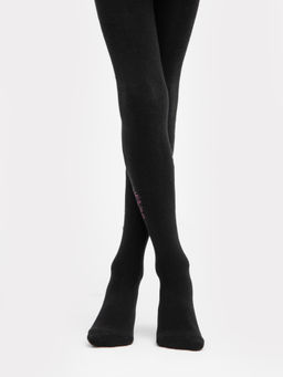 Цена за 3 пары! Колготки детские черные с рисунком в виде крылатых медведей - Mark formelle фото 3