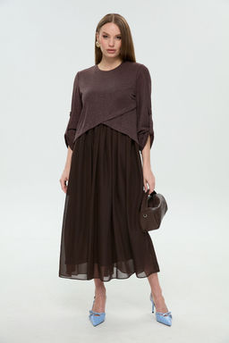 Платье NIKVA н740-28 горький шоколад