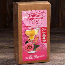 Подарочный набор для приготовления настойки Ликёр Шартез: набор трав и специй, бутылка