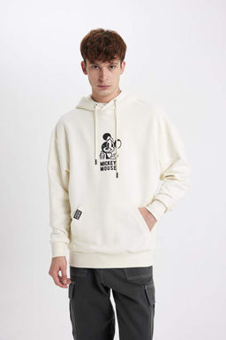 Толстовка оверсайз с капюшоном Disney Mickey & Minnie - Defacto фото 5