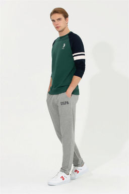 Мужские серые меланжевые спортивные штаны - U.s. polo assn фото 3