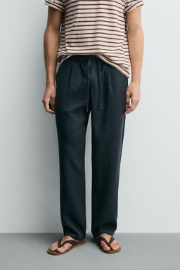 PANTAL?N FLUIDO RELAXED FIT / Azul