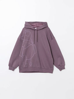 Winnie the Pooh Bask?l? Oversize Kad?n Hoodie