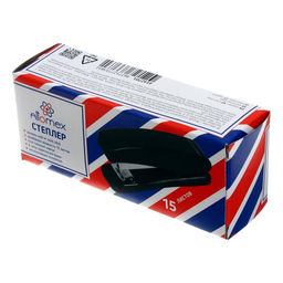 Цена за 2 шт. Степлер № 24/6 и 26/6, до 15 листов, Attomex, чёрный