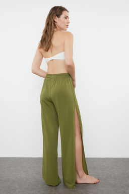 Haki Dokuma Y?rtmacl? Plaj Pantolon TBESS24PL00013