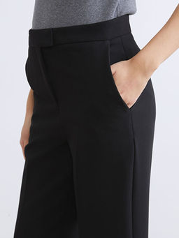 D?z Pa?a Kad?n Kuma? Pantolon