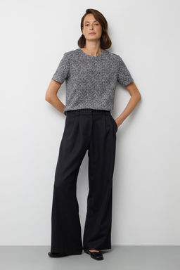 ЕВТ 3216/графит,драп фуфайка (футболка) жен