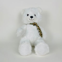 Мягкая игрушка Мишка с плетёным украшением на шее 30 см (арт. 9575/30) - Storyland фото 6