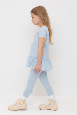 Crockid _ КР 4074/голубой,любимые ромашки к563 брюки (лосины) для дев  фото 5