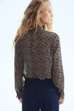 Blusa de gasa con lazada - H&m фото 6
