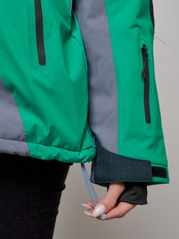 Горнолыжный костюм женский большого размера зимний черного цвета 02308Ch - Mtforce фото 12