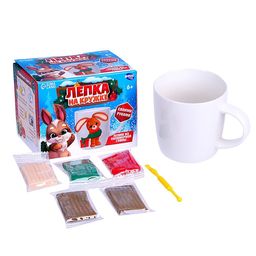 Набор для декора кружки полимерной глиной Зайка с подарком - Школа талантов фото 4