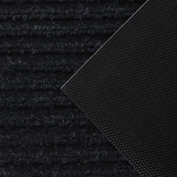 Коврик придверный Доляна «Стандарт», влаговпитывающий, с окантовкой, 40×60 см, чёрный