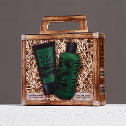 Подарочный набор С Днём защитника Отечества!: гель для душа 300 мл и гель для бритья 110 мл, HARD LINE