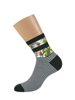 (Minimi) Mini Style 4604 нос.жен. с рисунком по резинке TROPICALE (тропики) (ЧЗ)