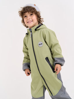 Комбинезон Softshell демисезонный Фисташка - Bungly фото 4
