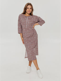 Фрида платье женское (кофе буквы)