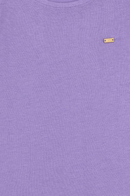 Сиреневая футболка для девочки - U.s. polo assn фото 3